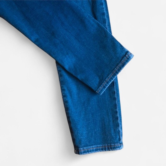 Topshop MOTO Women’s Leigh Ripped Distressed Destroyed Knee Blue Skinny Jeans - Picture 7 of 8